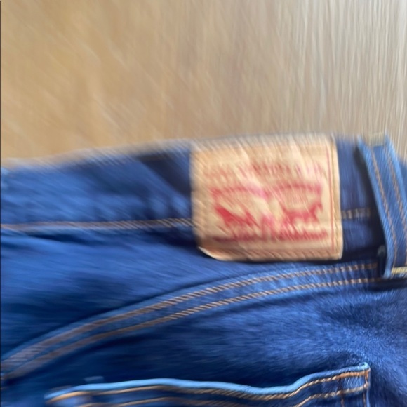 Levi's Blue Ribcage Straight Ankle Leg Jeans with Distressed Details - Picture 3 of 4